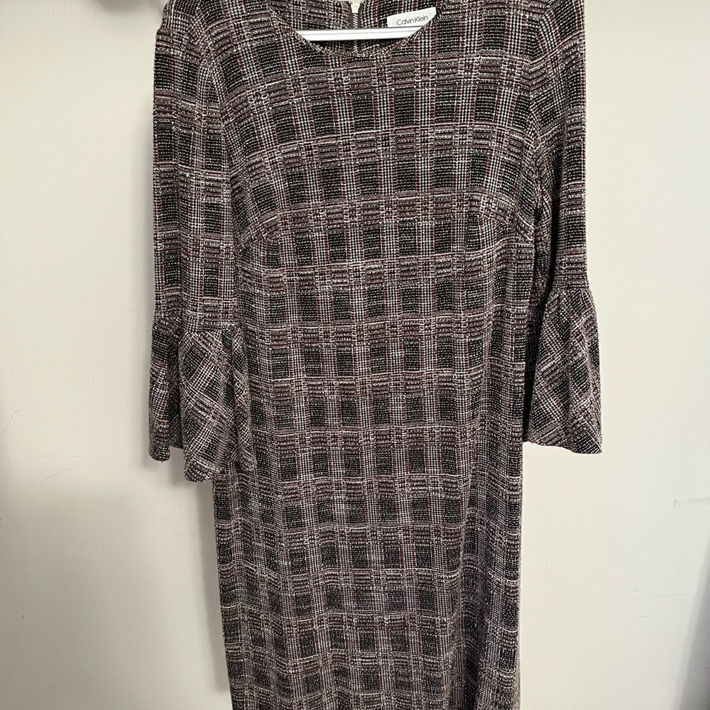 Calvin Klein Dress with Bell Sleeves